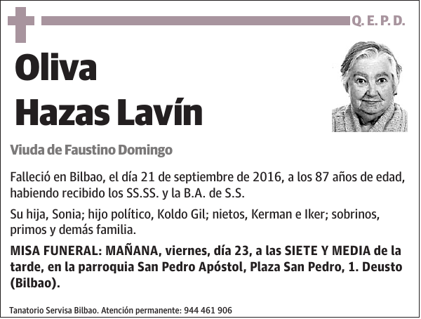 Oliva Hazas Lavín