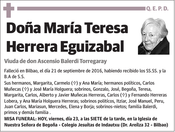 María Teresa Herrera Eguizabal