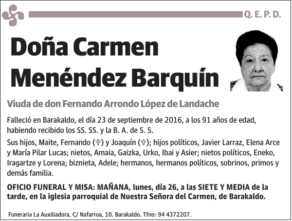 Carmen Menéndez Barquín