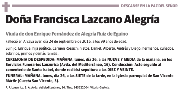 Francisca Lazcano Alegría