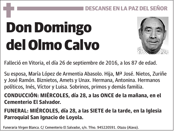 Domingo del Olmo Calvo