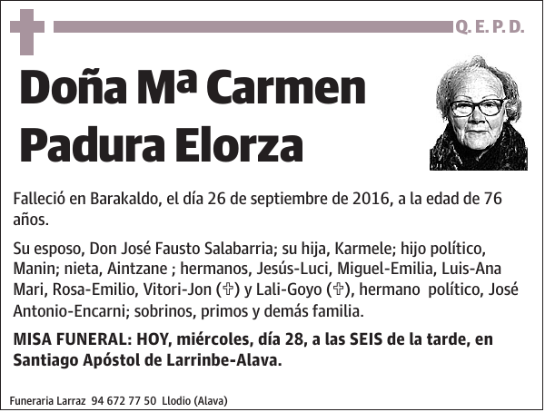 Mª Carmen Padura Elorza