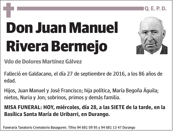 Juan Manuel Rivera Bermejo