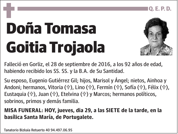 Tomasa Goitia Trojaola