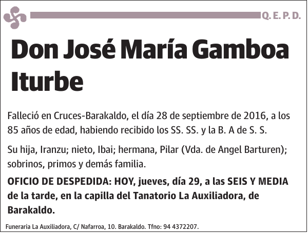 José María Gamboa Iturbe