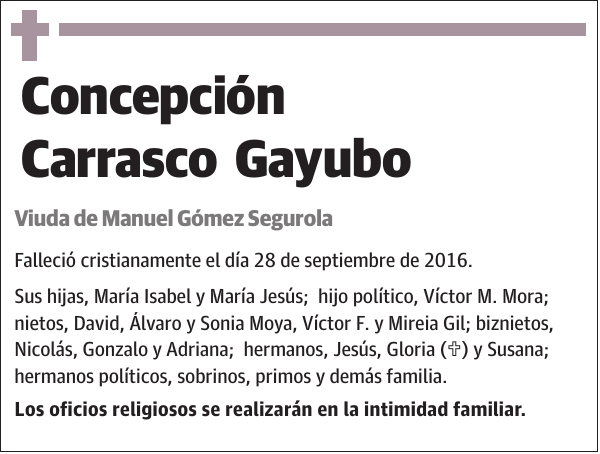 Concepción Carrasco Gayubo