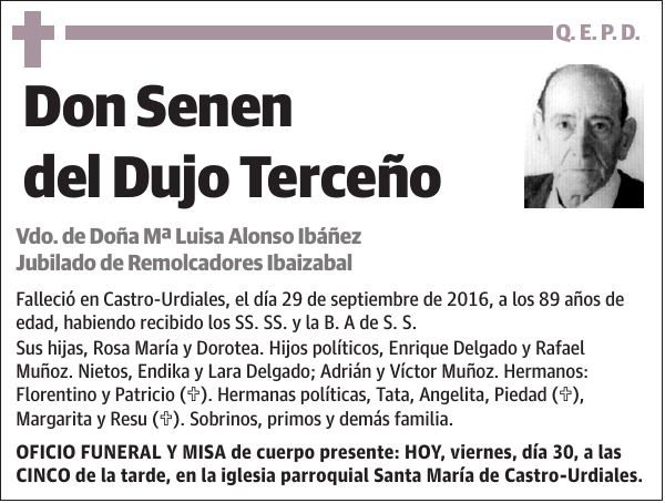 Senen del Dujo Terceño