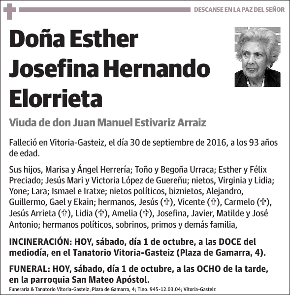 Esther Josefina Hernando Elorrieta