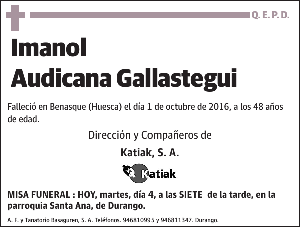 Imanol Audicana Gallastegui