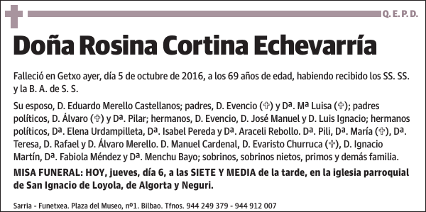 Rosina Cortina Echevarría