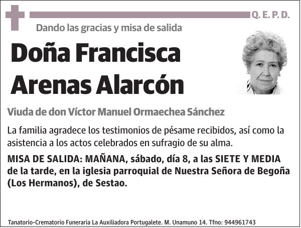 Francisca Arenas Alarcón