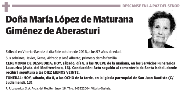 María López de Maturana Giménez de Aberasturi