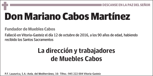 Mariano Cabos Martínez