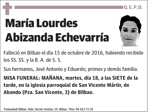 María Lourdes Abizanda Echevarría