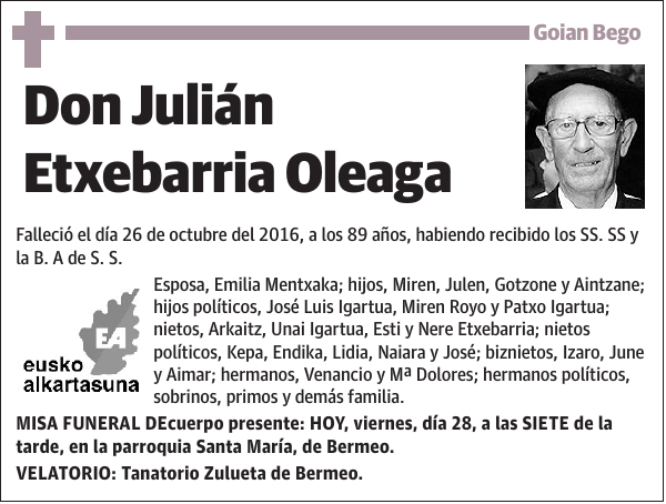 Julián Etxebarria Oleaga