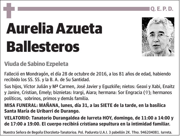 Aurelia Azueta Ballesteros