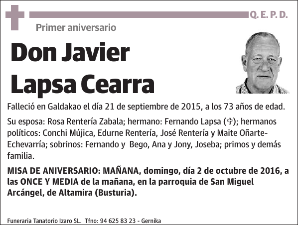 Javier Lapsa Cearra