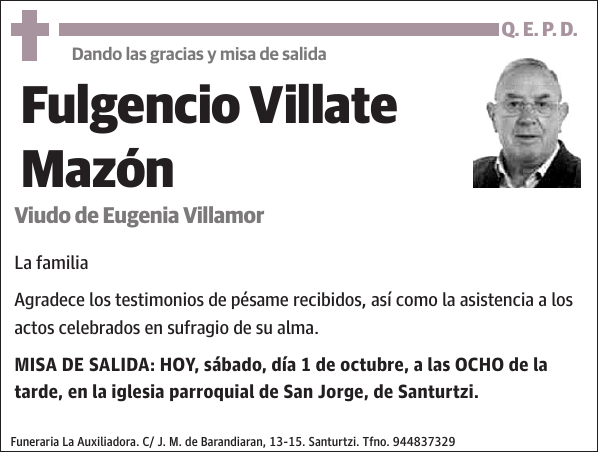 Fulgencio Villate Mazón