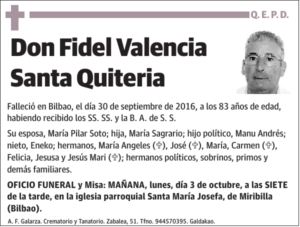 Fidel Valencia Santa Quiteria