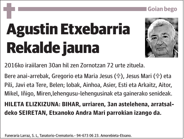 Agustin Etxebarria Rekalde