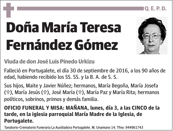 María Teresa Fernández Gómez