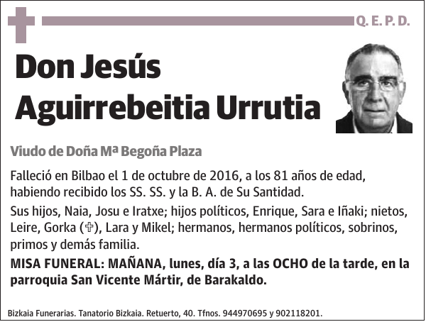 Jesús Aguirrebeitia Urrutia