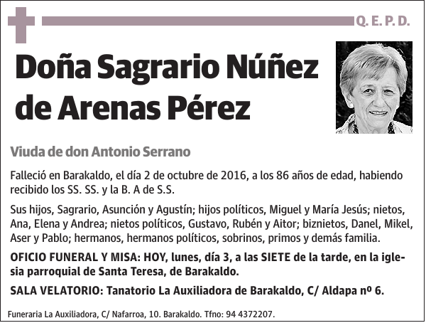 Sagrario Núñez de Arenas Pérez