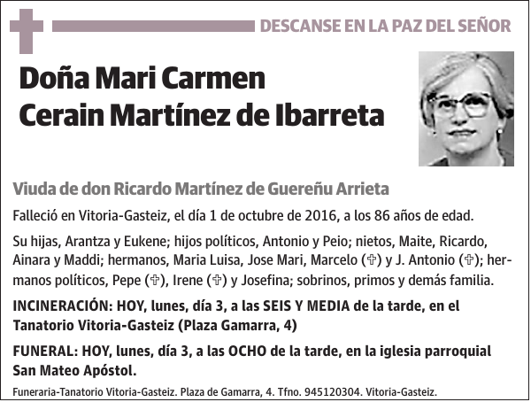 Mari Carmen Cerain Martínez de Ibarreta