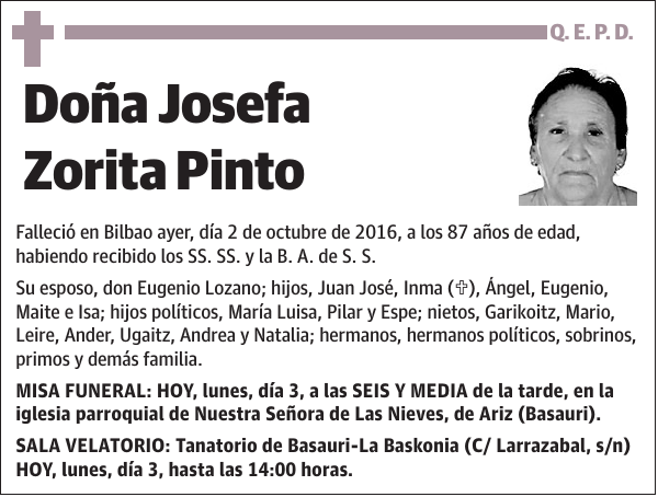 Josefa Zorita Pinto