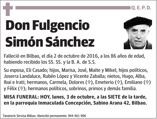 Fulgencio Simón Sánchez