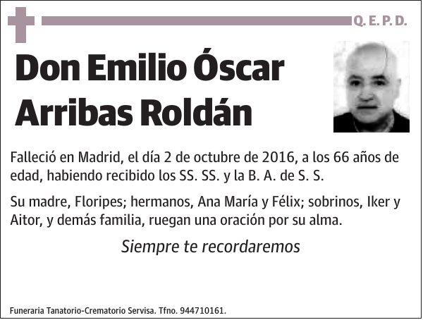 Emilio Óscar Arribas Roldán