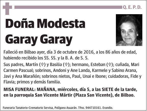 Modesta Garay Garay