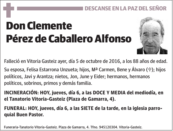 Clemente Pérez de Caballero Alfonso