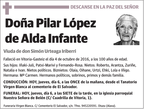 Pilar López de Alda Infante