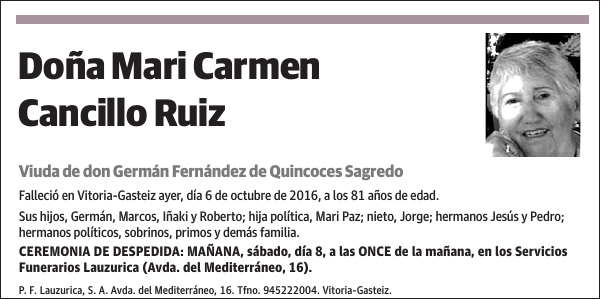 Mari Carmen Cancillo Ruiz