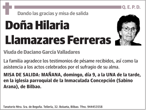 Hilaria Llamazares Ferreras