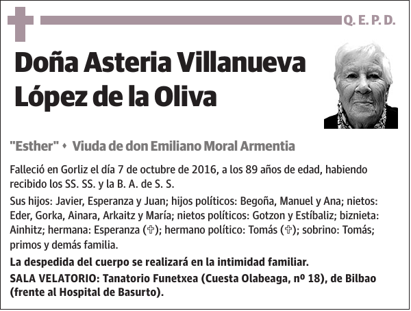 Asteria Villanueva López de la Oliva