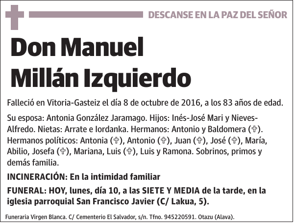 Manuel Millán Izquierdo