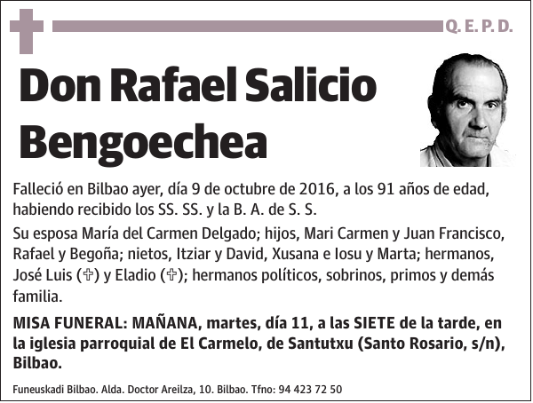 Rafael Salicio Bengoechea