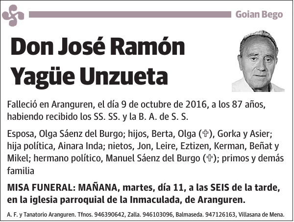 José Ramón Yagüe Unzueta