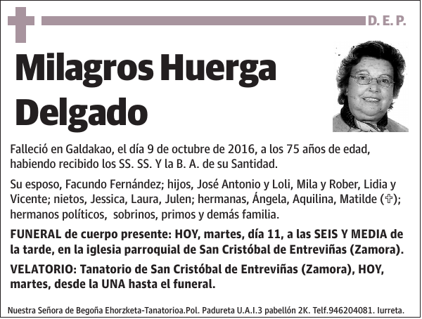 Milagros Huerga Delgado