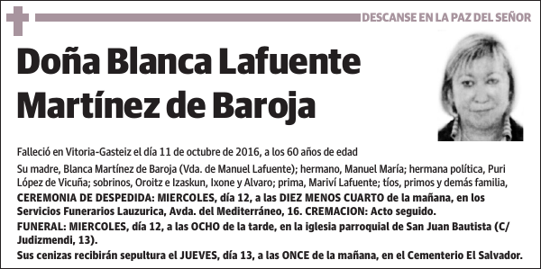 Blanca Lafuente Martínez de Baroja