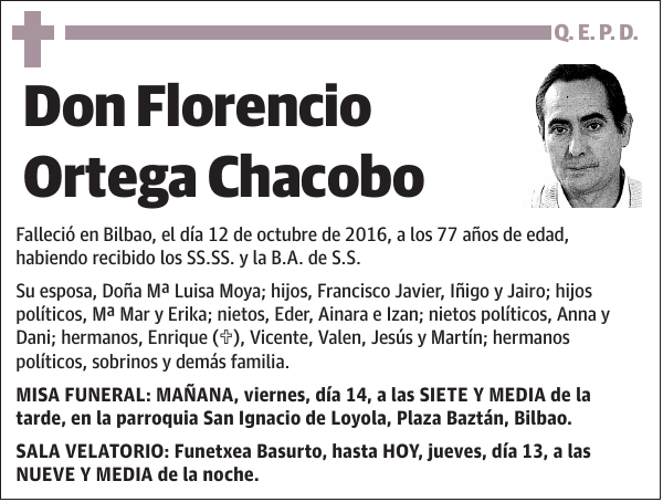 Florencio Ortega Chacobo