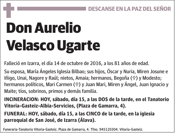 Aurelio Velasco Ugarte