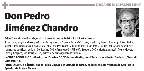 Pedro Jiménez Chandro