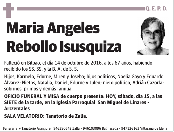 Maria Angeles Rebollo Isusquiza