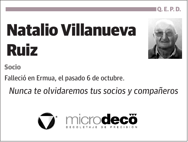 Natalio Villanueva Ruiz Socio