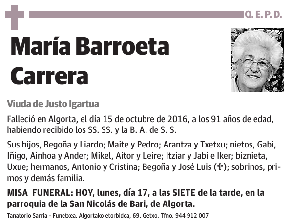 María Barroeta Carrera