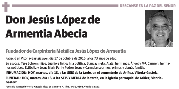 Jesús López de Armentia Abecia