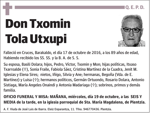 Txomin Tola Utxupi